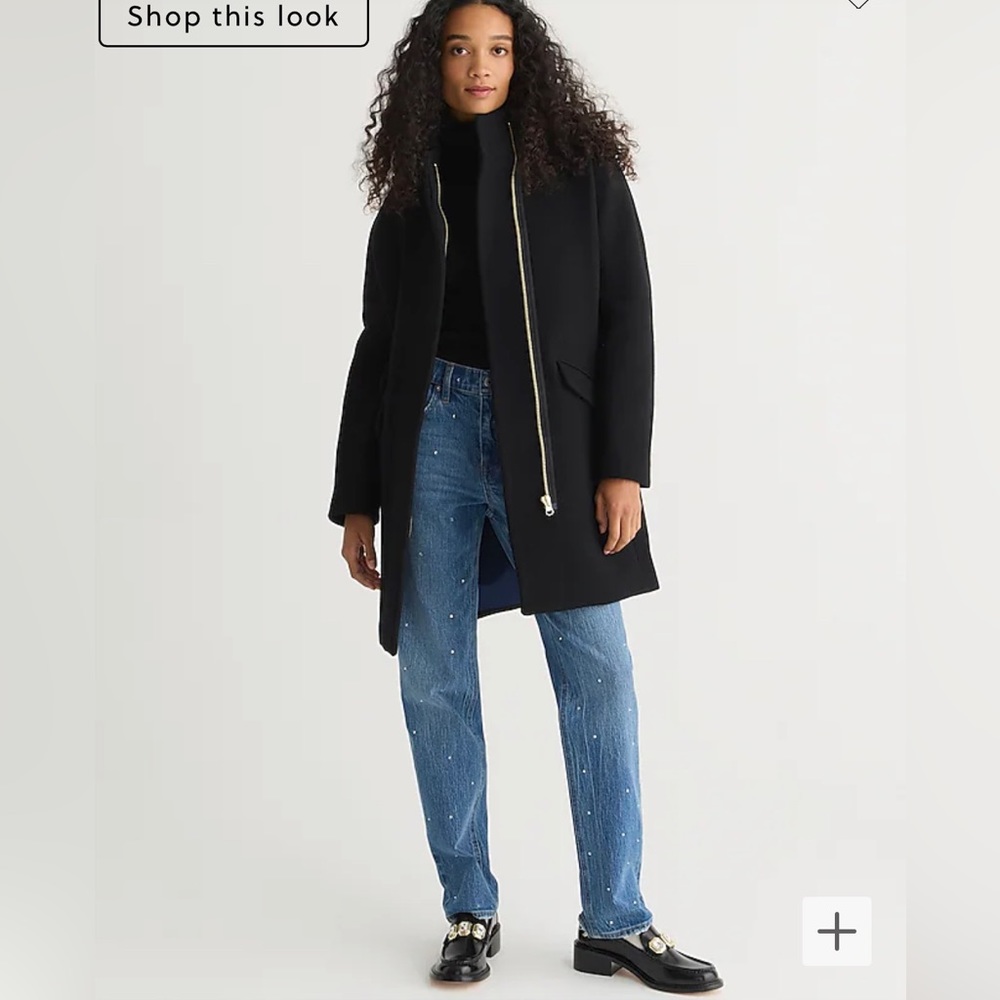 J Crew Nello Gorri Cocoon coat in Italian stadium-cloth wool (8-T)